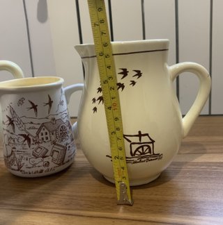 Lotto 3 Brocche Mulino Bianco Ceramica