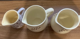 Lotto 3 Brocche Mulino Bianco Ceramica