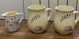 Lotto 3 Brocche Mulino Bianco Ceramica