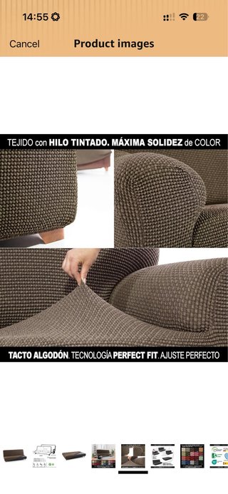 Funda Elástica para Sofá Cama 2 Plazas