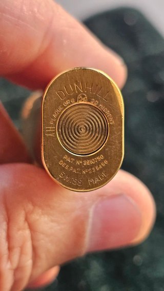 Mechero Dunhill Rollagas Vintage Oro 20 Micras
