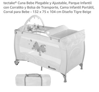 Culla da viaggio con fasciatoio e recinto