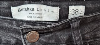 Pantalón Bershka Negro Talla 38