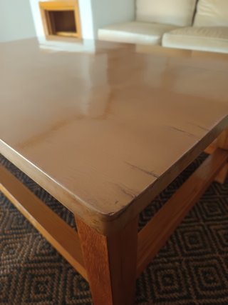 Mesa de centro de madera maciza