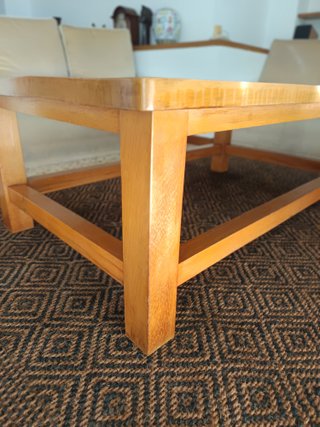 Mesa de centro de madera maciza