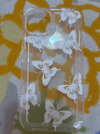 Funda iPhone 13 Mariposas Transparente