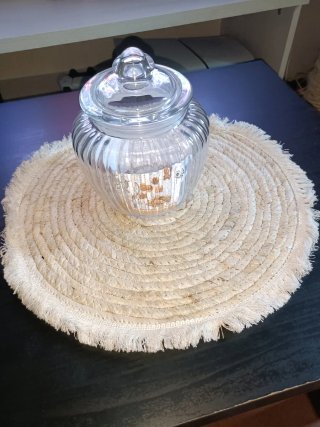 Bombonera/Tarro Galletas + Mantel