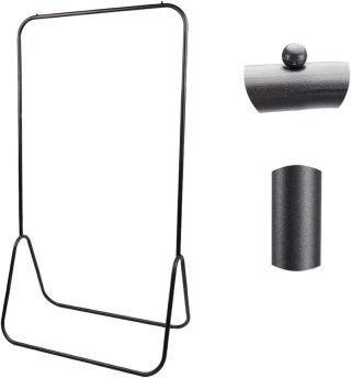 Perchero negro 80x44x147,5 cm