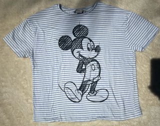 Camiseta Mickey Mouse Rayas Stradivarius Talla S