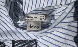 Camiseta Mickey Mouse Rayas Stradivarius Talla S