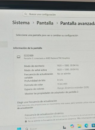 Monitor Samsung 22" con HDMI Modelo S22D300