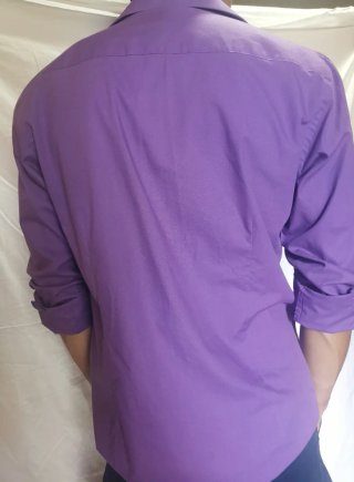 Camisa morada hombre talla L