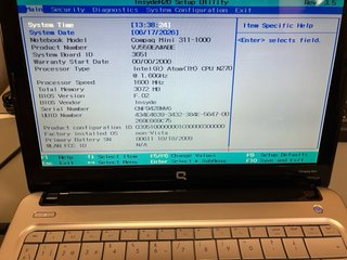 Portátil Netbook HP Compaq Mini 311 3GB 64GB SSD