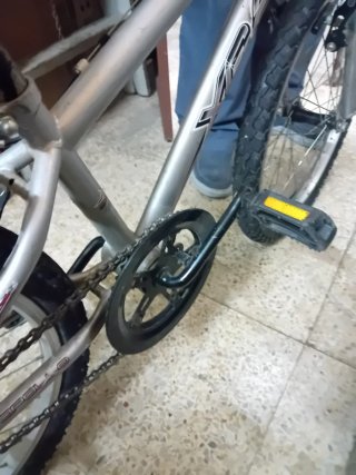 Bicicleta plateada