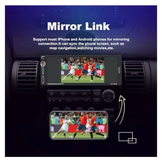 Radio Coche Pantalla Táctil 1 Din Carplay