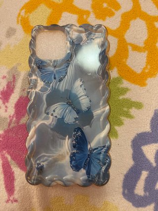 Funda iPhone 13 Mariposas Azules