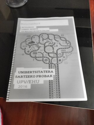 Matematikas II examenes pau upv