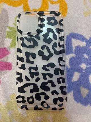 Funda iPhone 13 Leopardo Transparente