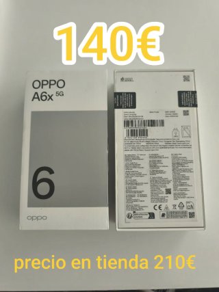 OPPO A6X, 5G, 256GB bat. 6100mAh, Pantalla 6,75".