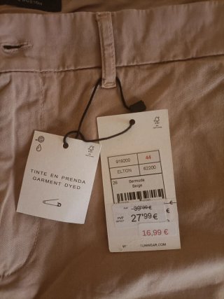 Bermudas beige