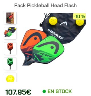 Pala de Pickleball HEAD Flash Roja