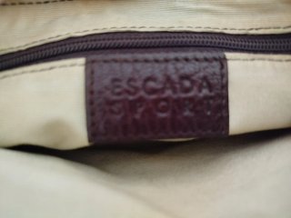 Bolso de mano Escada marrón