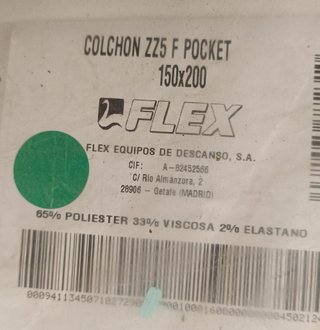 Colchón zZ4 Firm Pocket Flex 160x190 Nuevo