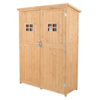 Armario Exterior Madera Herramientas
