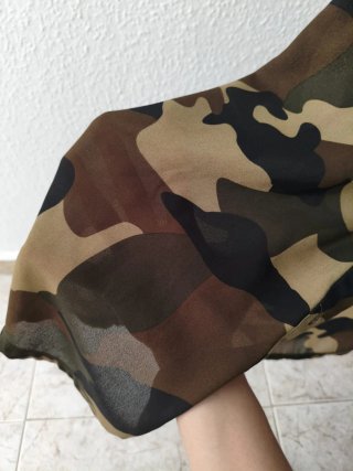 Camisa ZARA camuflaje transparente talla única