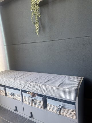 Mueble recibidor gris Ikea