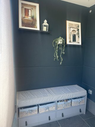 Mueble recibidor gris Ikea