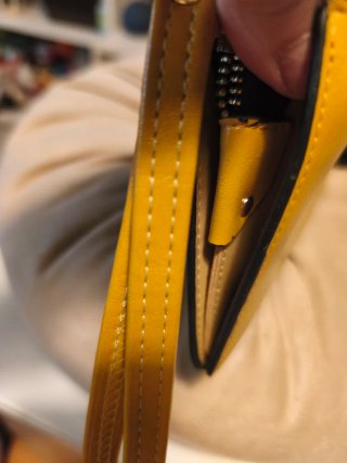 Monedero mostaza comprado en Roma