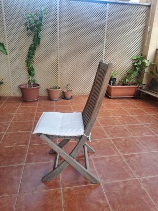 Conjunto mesa, sillones y sillas teka