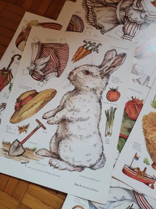 Bambole di carta Victorian Pets