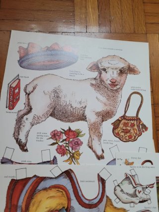 Bambole di carta Victorian Pets