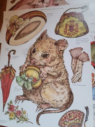 Bambole di carta Victorian Pets