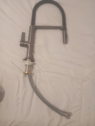 Grifo Cocina Negro/Plata Nuevo