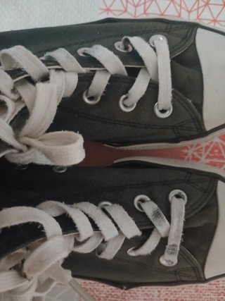 Botines Converse Altas Negras y Blancas