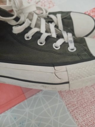 Botines Converse Altas Negras y Blancas