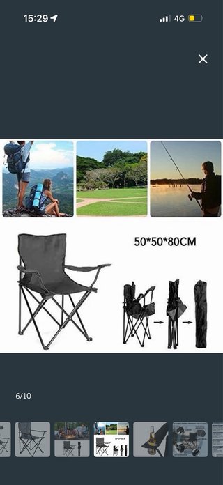 Pack 2 Sillas Plegables Camping