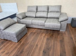 Sofás nuevos modular tela anti manchas negro