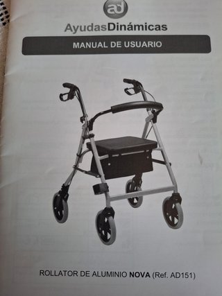 Andador Rollator Aluminio Nova AD151