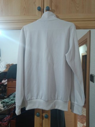 Chaqueta Adidas Real Madrid Blanca y Dorada