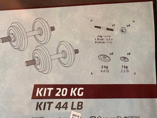 Kit Pesas Gimnasio Decathlon 20kg