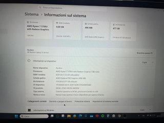 PC HP Pavilion Ryzen 7 Argento
