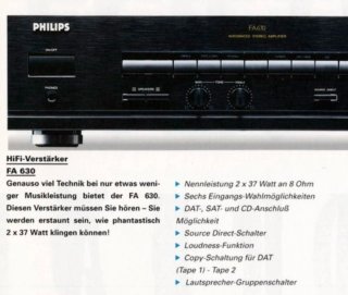Amplificatore Hi-Fi Philips FA-630