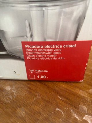 Picadora eléctrica cristal Lacor