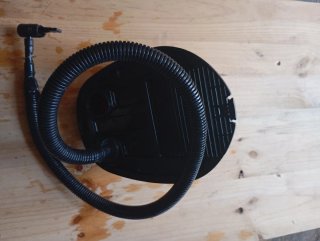 Inflador de pie manual naranja