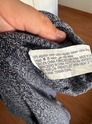 Jersey fino Zara hombre gris talla XL