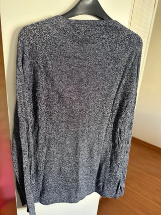 Jersey fino Zara hombre gris talla XL